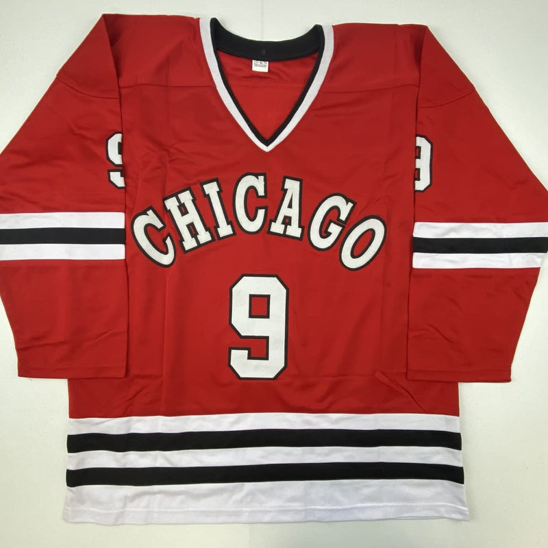 Autographed/Signed Bobby Hull Chicago Red Hockey Jersey JSA COA
