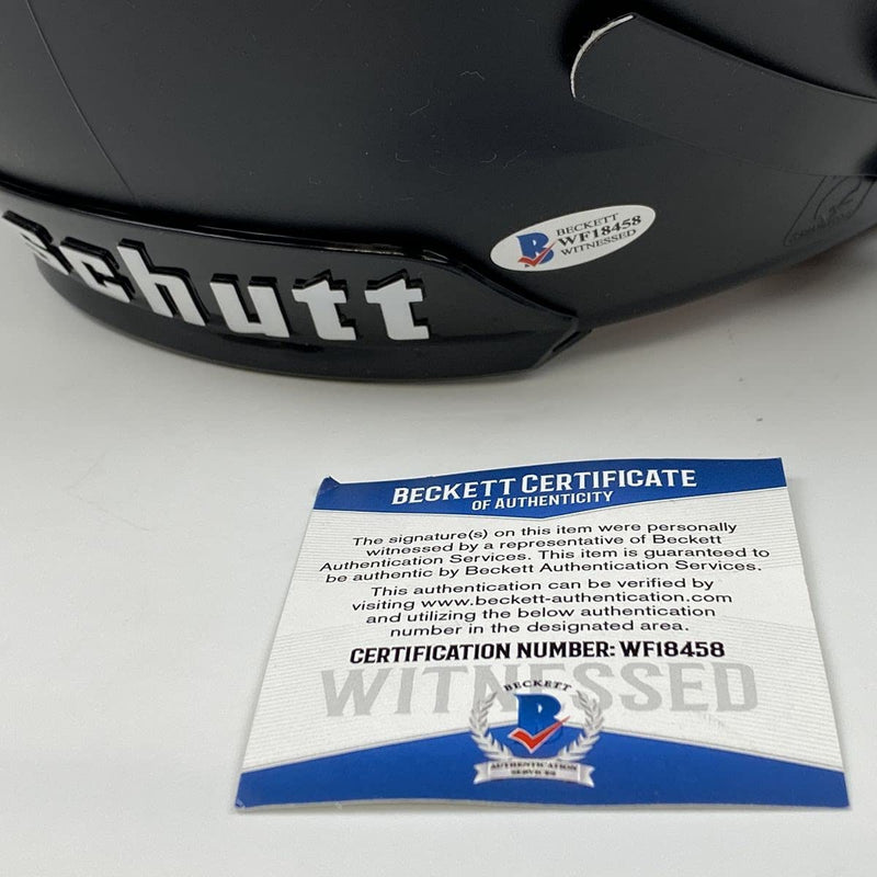 Autographed/Signed Kyle Pitts Atlanta Falcons Full Size FS F/S Authentic Schutt Hybrid Football Helmet Beckett BAS COA