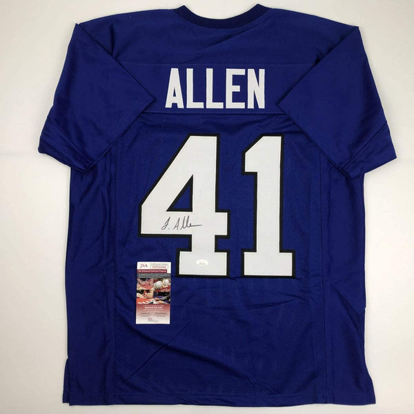 Autographed/Signed Josh Allen Kentucky Blue College Football Jersey JSA COA