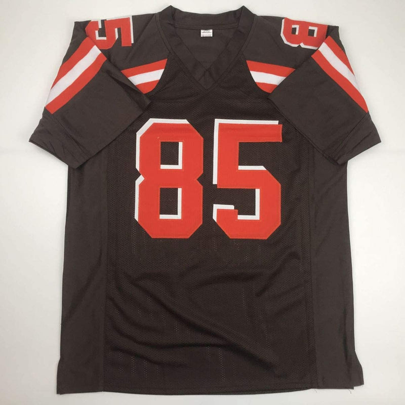 Autographed/Signed David Njoku Cleveland Football Brown Jersey PSA/DNA COA
