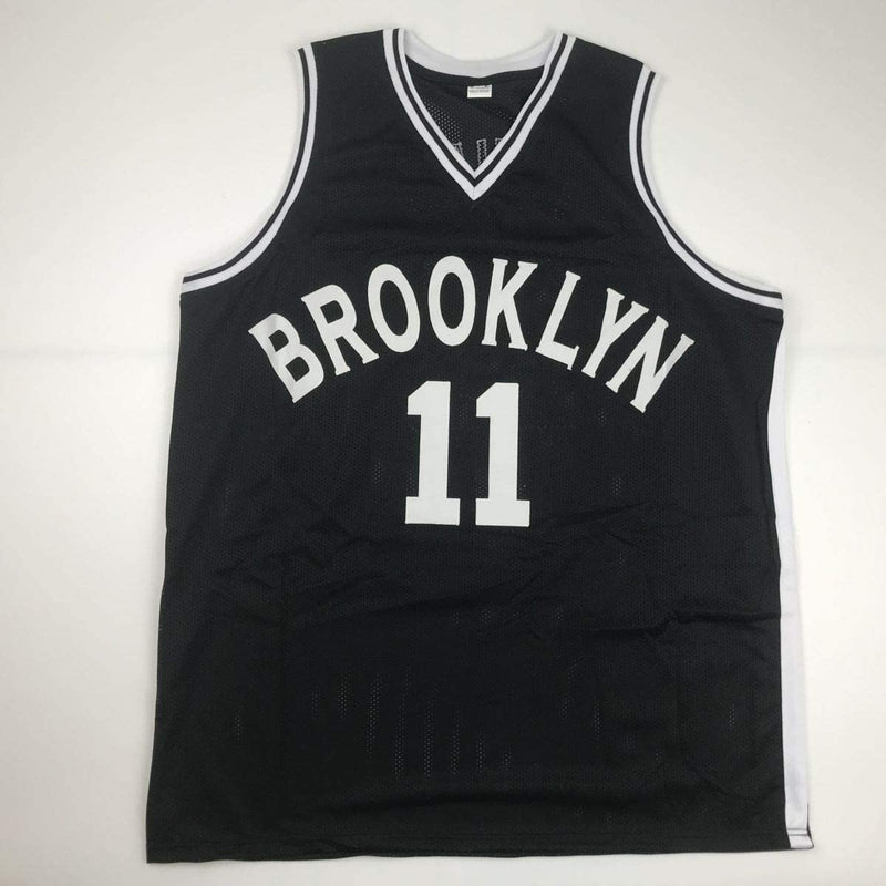 Autographed/Signed Kyrie Irving Brooklyn Black Basketball Jersey JSA COA