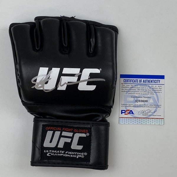 Autographed/Signed Stipe Miocic UFC MMA Black Fighting Glove PSA/DNA COA Auto