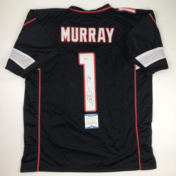 Autographed/Signed Kyler Murray Arizona Black Football Jersey Beckett BAS COA