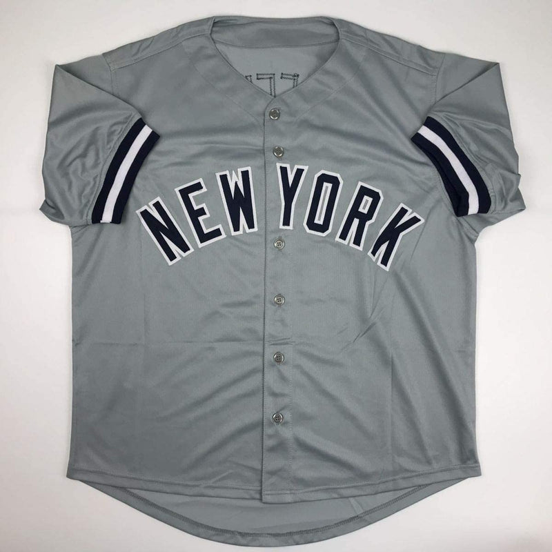 Autographed/Signed Gary Sheffield New York Grey Baseball Jersey JSA COA