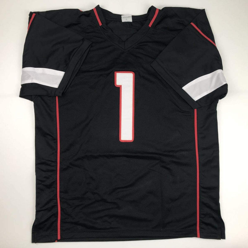 Autographed/Signed Kyler Murray Arizona Black Football Jersey Beckett BAS COA