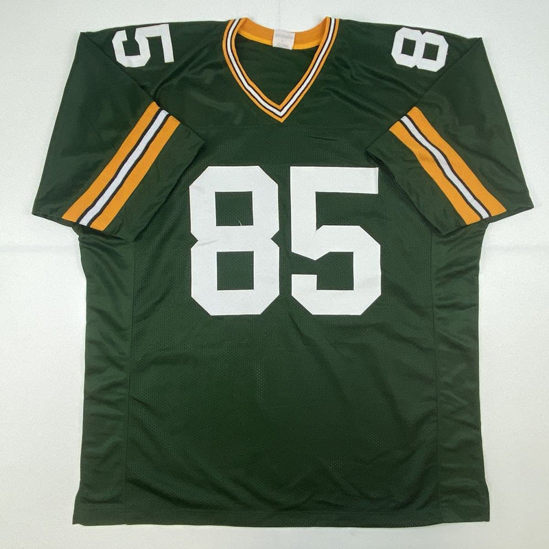 Autographed/Signed Robert Tonyan Green Bay Green Football Jersey Beckett BAS COA