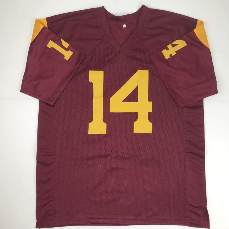 Autographed/Signed Sam Darnold USC Southen Cal Maroon College Football Jersey JSA COA