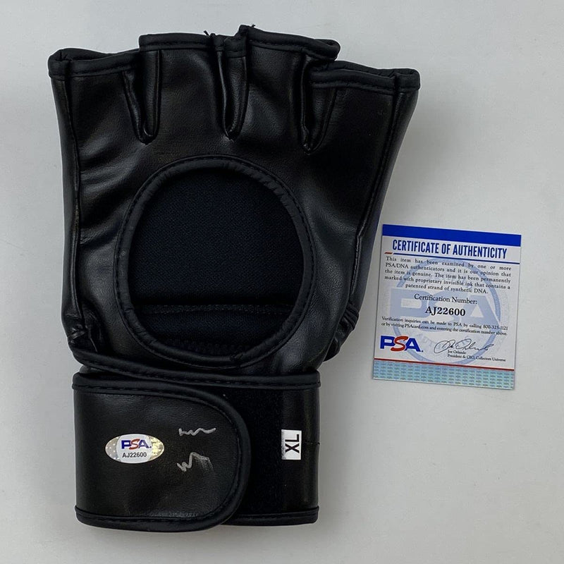 Autographed/Signed Stipe Miocic UFC MMA Black Fighting Glove PSA/DNA COA Auto