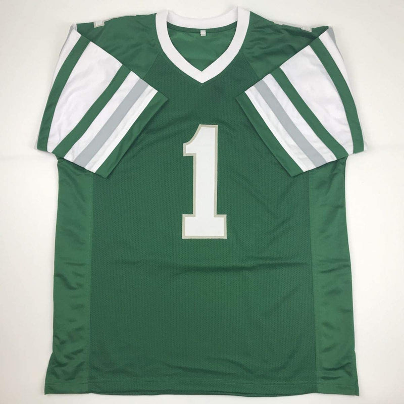Autographed/Signed Dick Vermeil Philadelphia Green Football Jersey JSA COA