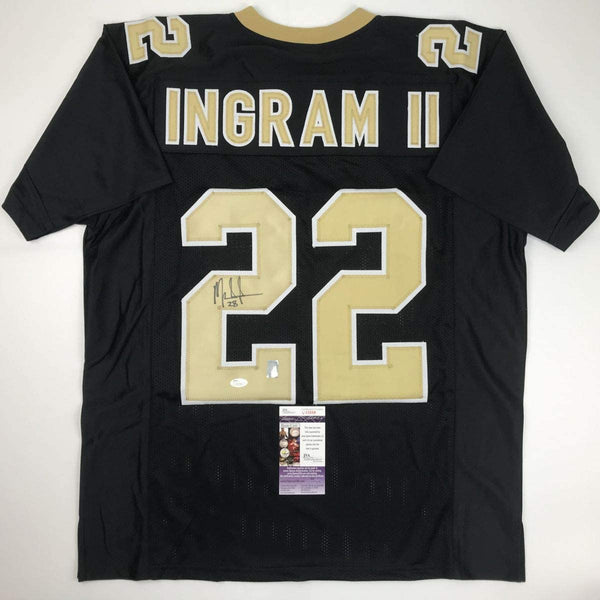 Autographed/Signed Mark Ingram II New Orleans Black Football Jersey JSA COA