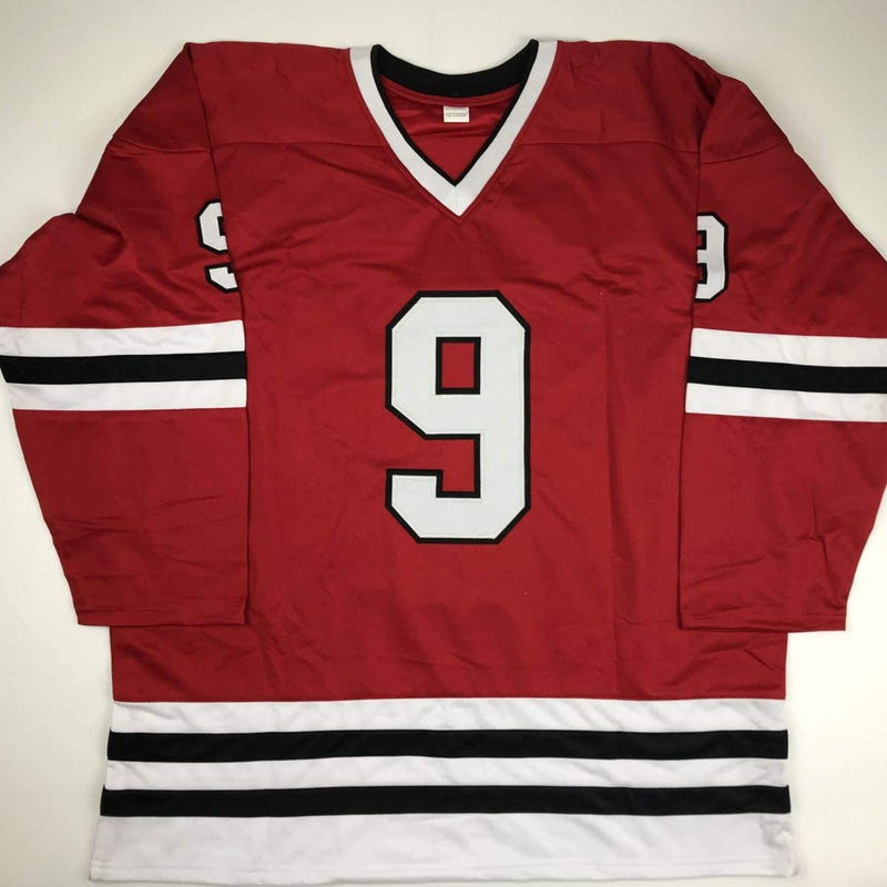 Autographed/Signed Bobby Hull HOF 1983 The Golden Jet Chicago Red Hockey Jersey JSA COA