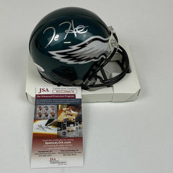 Autographed/Signed Jalen Hurts Philadelphia Eagles Mini Football Helmet JSA COA