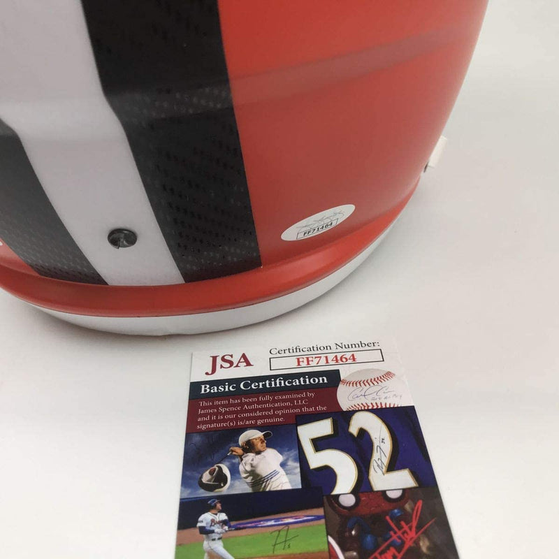 Autographed/Signed Nick Chubb Cleveland Browns Full Size FS F/S Replica Football Helmet JSA COA