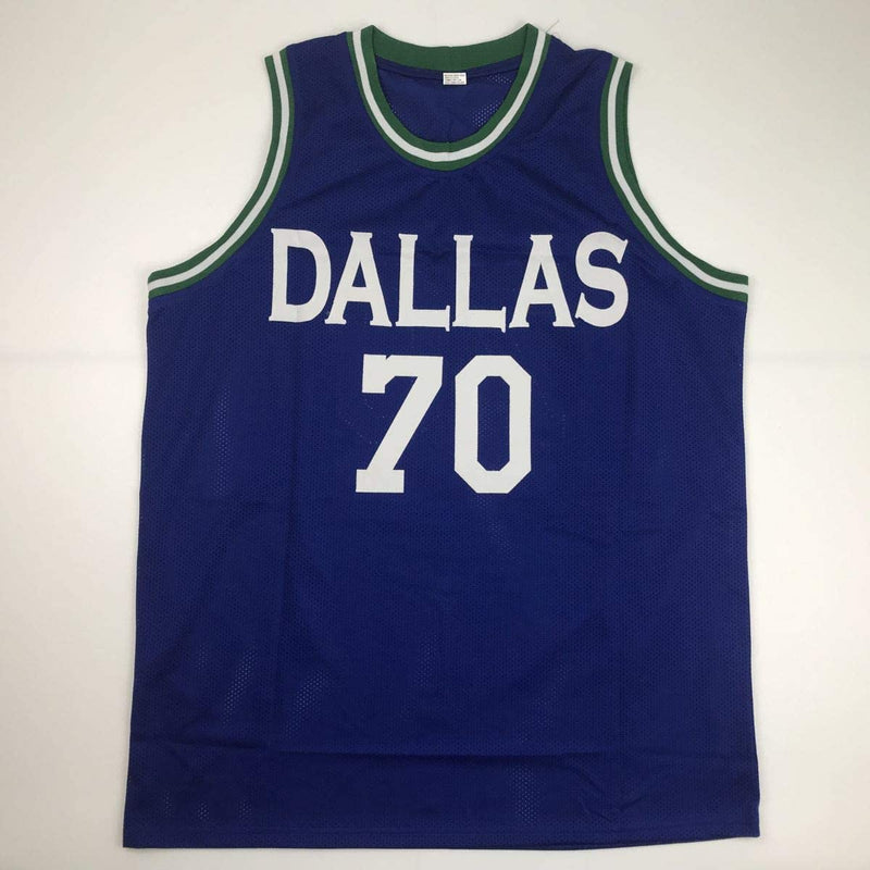 Autographed/Signed Dennis Rodman Dallas Blue Basketball Jersey PSA/DNA COA