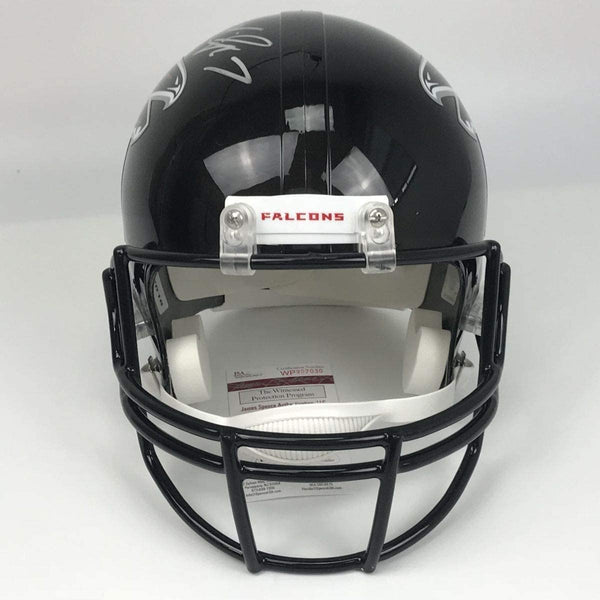Autographed/Signed Michael Mike Vick Atlanta Falcons Full Size FS F/S Replica Football Helmet JSA COA