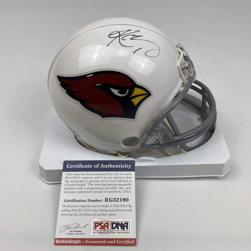 Autographed/Signed Kyler Murray Arizona Cardinals Football Mini Helmet PSA/DNA COA