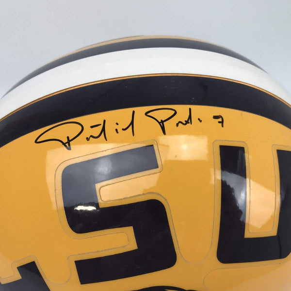 Autographed/Signed Patrick Peterson LSU Tigers Full Size FS F/S Replica College Football Helmet JSA COA