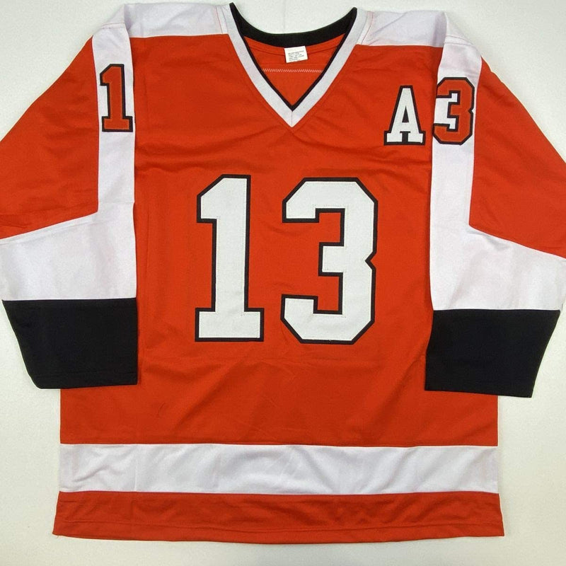 Autographed/Signed Kevin Hayes Philadelphia Orange Hockey Jersey JSA COA