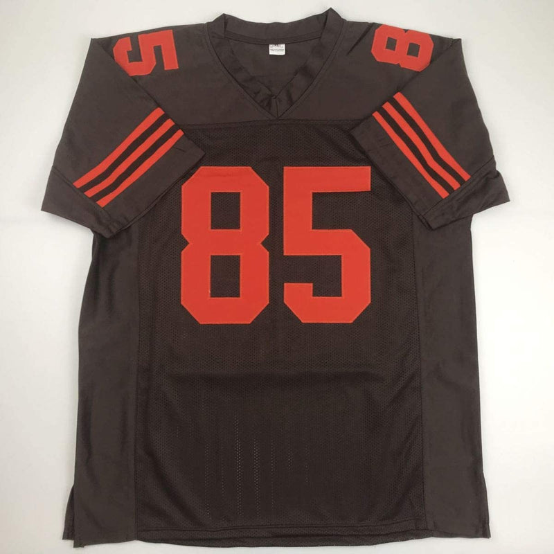 Autographed/Signed David Njoku Cleveland Color Rush Football Jersey PSA/DNA COA