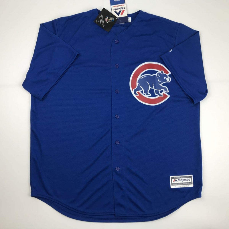 Autographed/Signed Kris Bryant Chicago Blue Baseball Jersey Beckett BAS COA