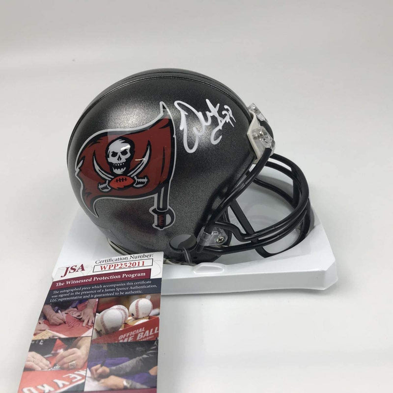 Autographed/Signed Warren Sapp Tampa Bay Buccaneers Mini Football Helmet PSA/DNA COA