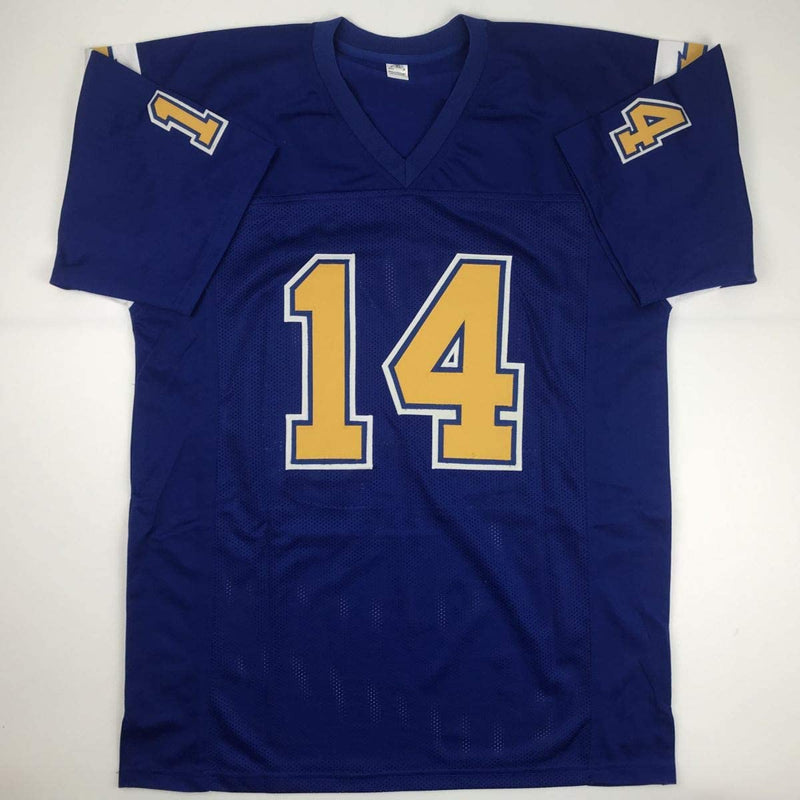 Autographed/Signed Dan Fouts San Diego Royal Blue Football Jersey JSA COA