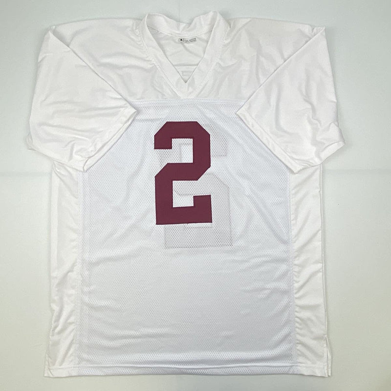 Autographed/Signed Patrick Surtain II Alabama White College Football Jersey JSA COA