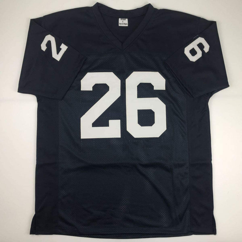 Autographed/Signed Saquon Barkley Penn State Blue College Football Jersey PSA/DNA COA