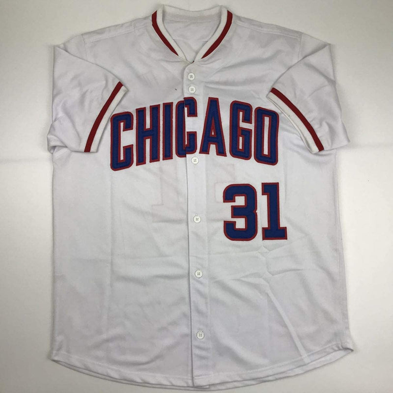 Autographed/Signed Greg Maddux Chicago White Baseball Jersey JSA COA