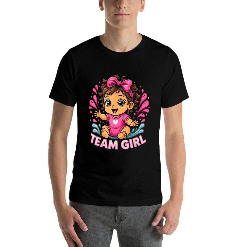 Team Girl Baby Gender Reveal Party  Affordable Price T-Shirt