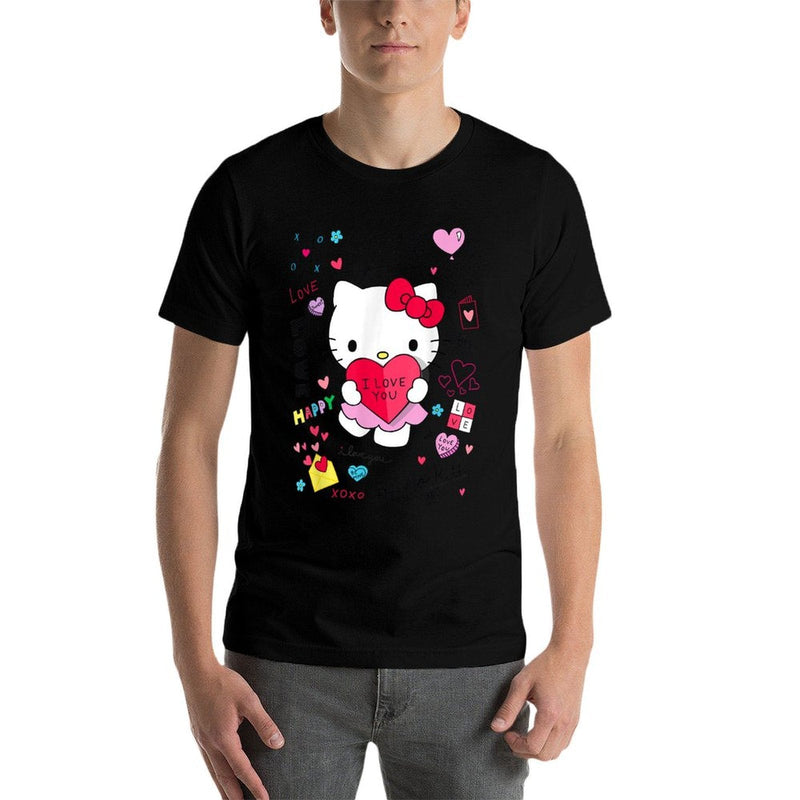 Hello Kitty Love Notes Valentine  Soft T-Shirt