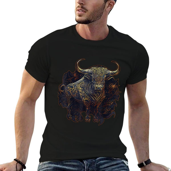 Chinese Zodiac Sign Mandala Ox Animal Astrology Comfortable T-Shirt