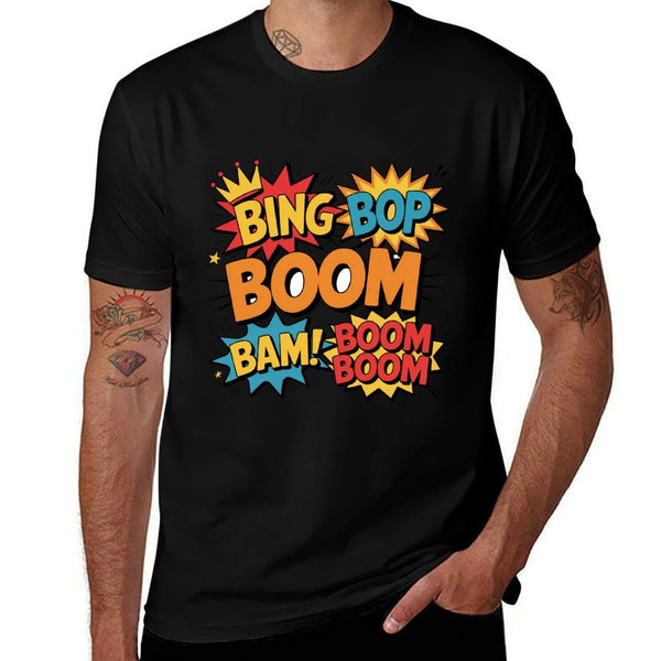 Bing Bop Boom Boom Meme Funny Reaction Saying  Moisture-wicking T-Shirt