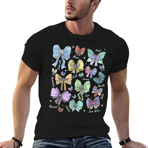 Coquette Bows Watercolor Princess Girl Trip 2025  Versatile T-Shirt