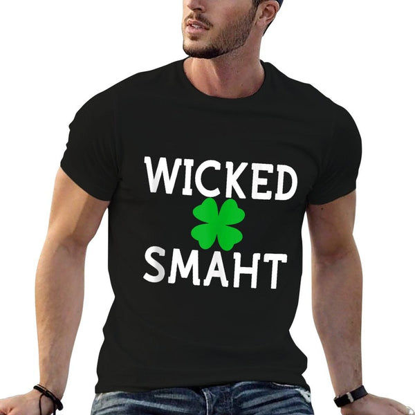 Boston For Life Wicked Smaht Southie Wicked Smart  Rolled Sleeves T-Shirt