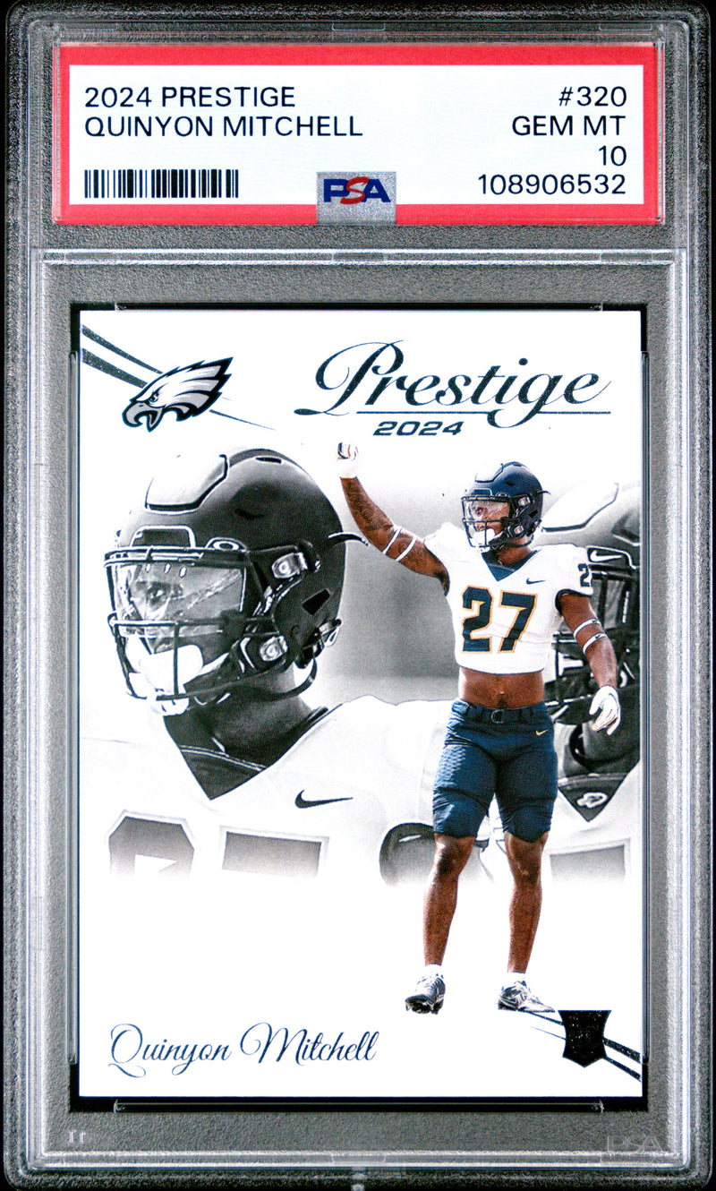 Graded 2024 Panini Prestige Quinyon Mitchell #320 Rookie RC Football Card PSA 10 Gem Mint