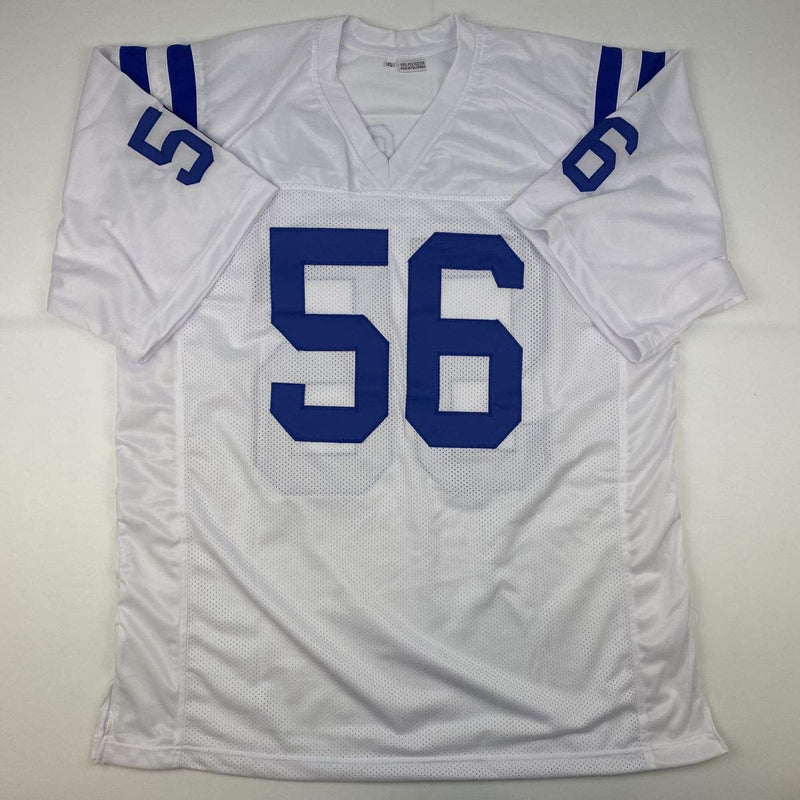 Autographed/Signed Quenton Nelson Indianapolis White Football Jersey JSA COA