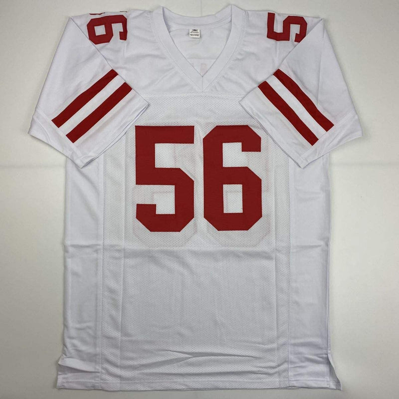 Autographed/Signed Kwon Alexander San Francisco White Football Jersey JSA COA