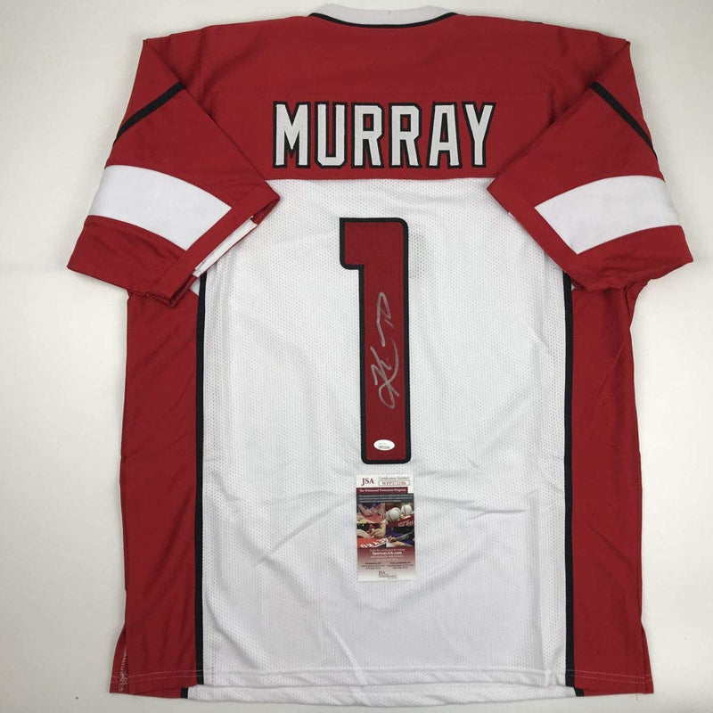 Autographed/Signed Kyler Murray Arizona White Football Jersey JSA COA
