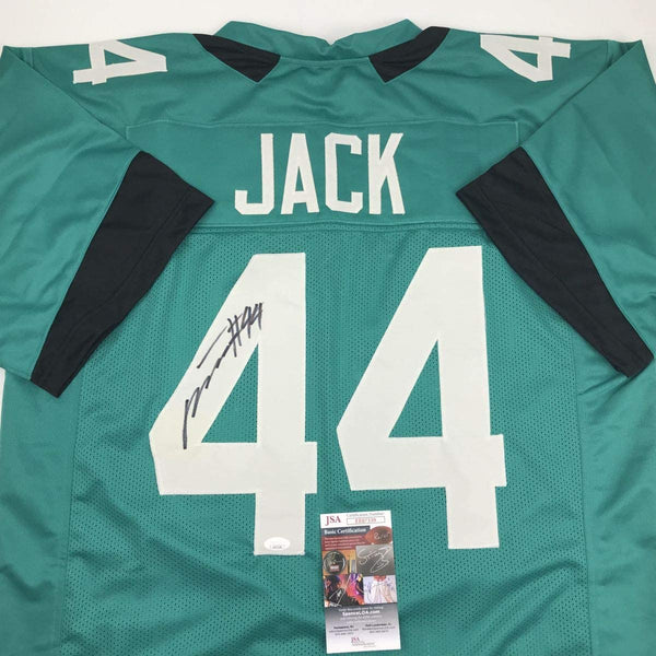 Autographed/Signed Myles Jack Jacksonville Teal Football Jersey JSA COA