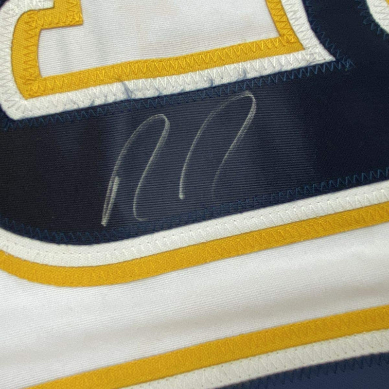 Autographed/Signed Ryan Johansen Nashville White Hockey Jersey PSA/DNA COA
