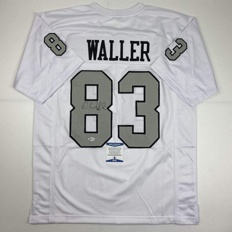 Autographed/Signed Darren Waller Las Vegas Oakland Color Rush Football Jersey Beckett BAS COA