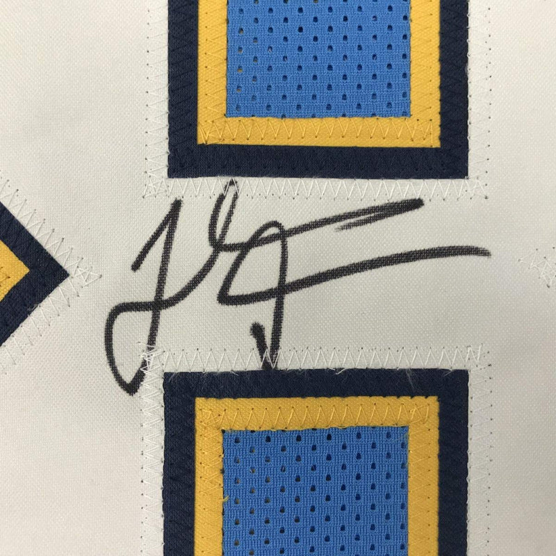 Autographed/Signed Thomas Davis Sr. Los Angeles LA Powder Blue Football Jersey JSA COA