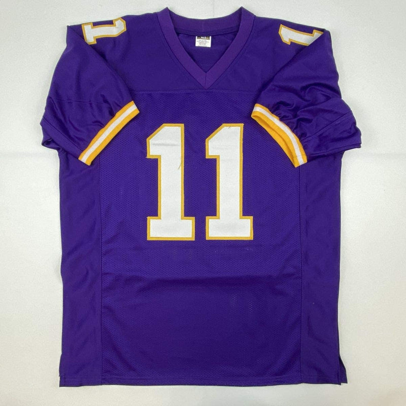 Autographed/Signed Daunte Culpepper Minnesota Purple Football Jersey JSA COA