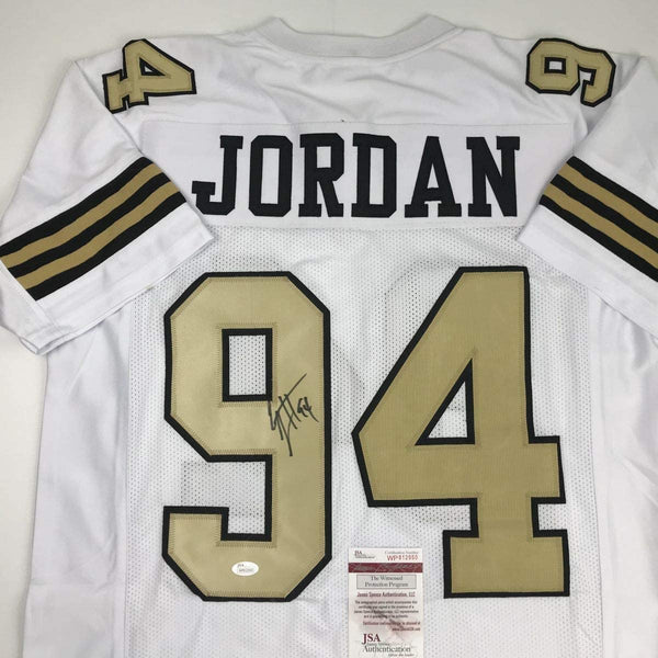 Autographed/Signed Cameron Cam Jordan New Orleans Color Rush Football Jersey JSA COA