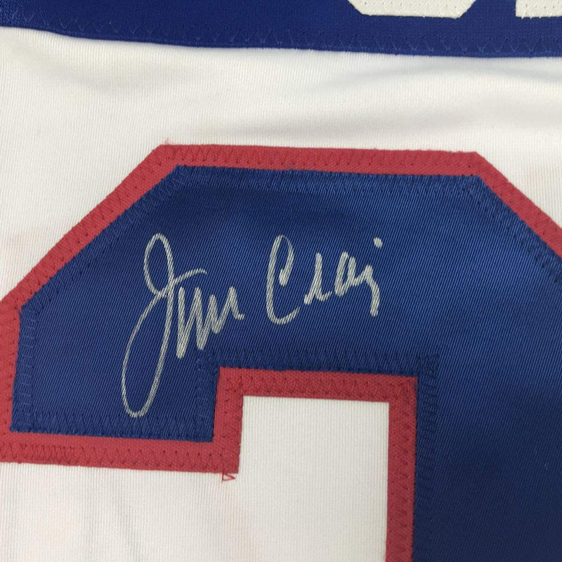 Autographed/Signed Jim Craig White Team USA Miracle On Ice 1980 Olympics Hockey Jersey JSA COA