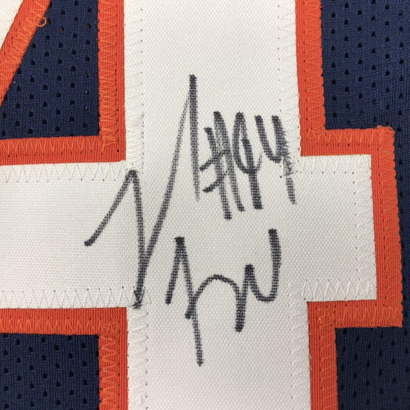 Autographed/Signed Leonard Floyd Chicago Blue Football Jersey JSA COA