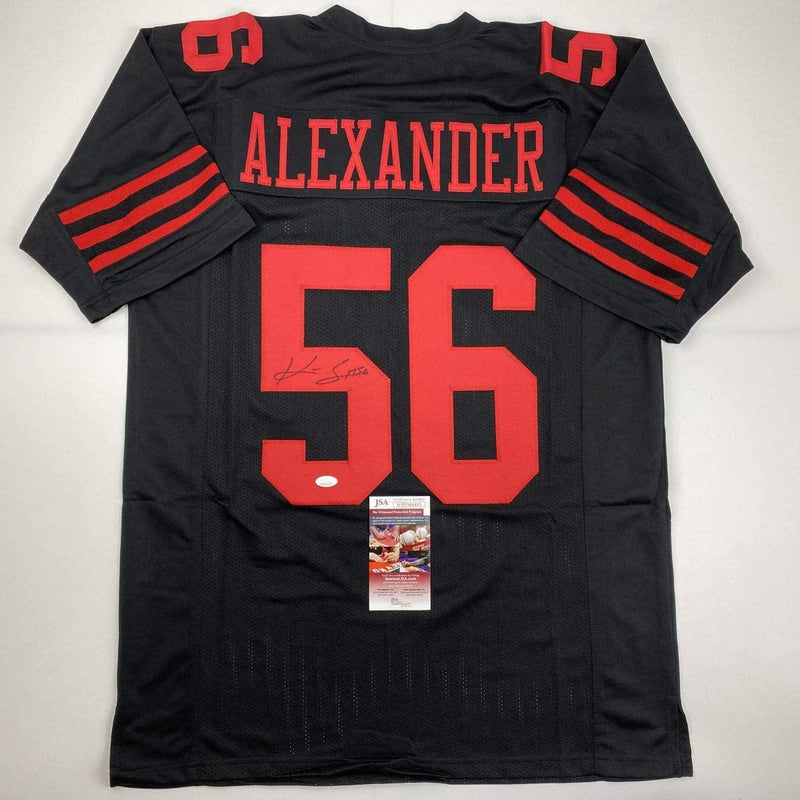 Autographed/Signed Kwon Alexander San Francisco Black Football Jersey JSA COA