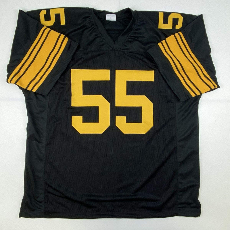 Autographed/Signed Devin Bush Pittsburgh Color Rush Football Jersey JSA COA