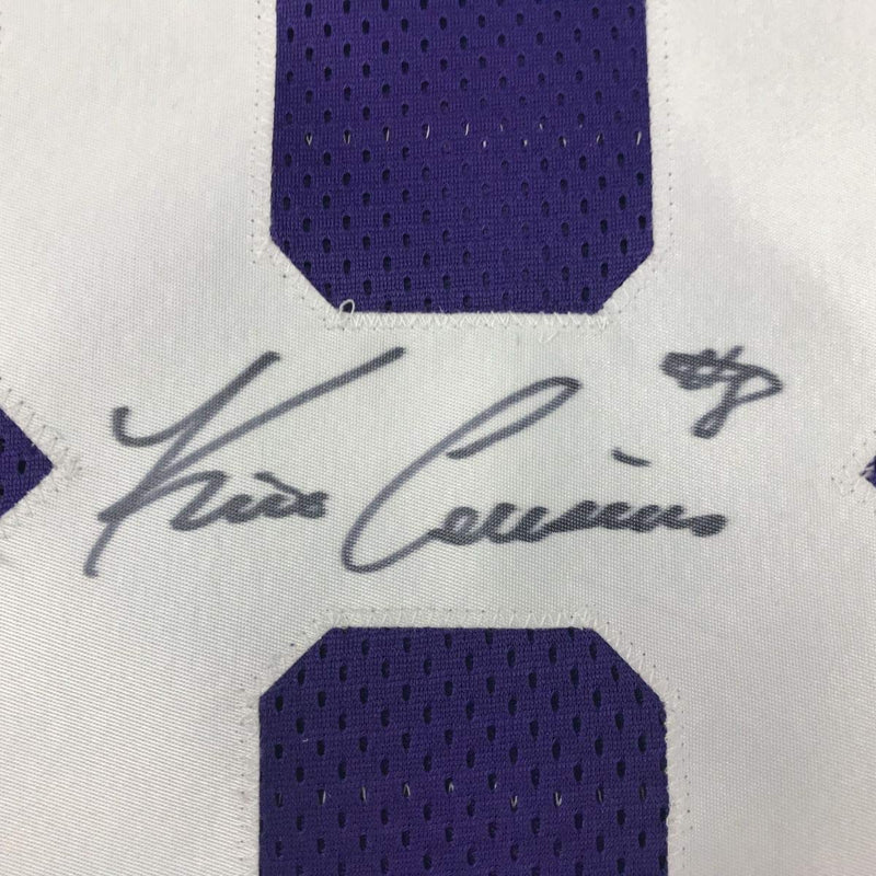 Autographed/Signed Kirk Cousins Minnesota Purple Football Jersey PSA/DNA COA